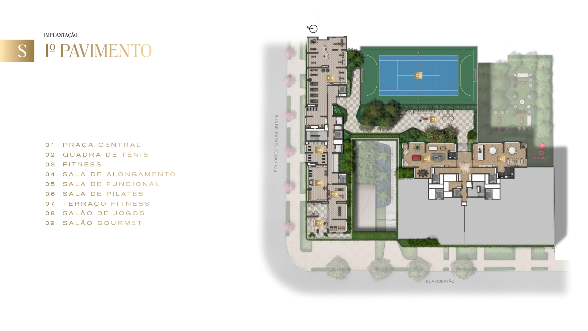 Implantação do Le Six Residences