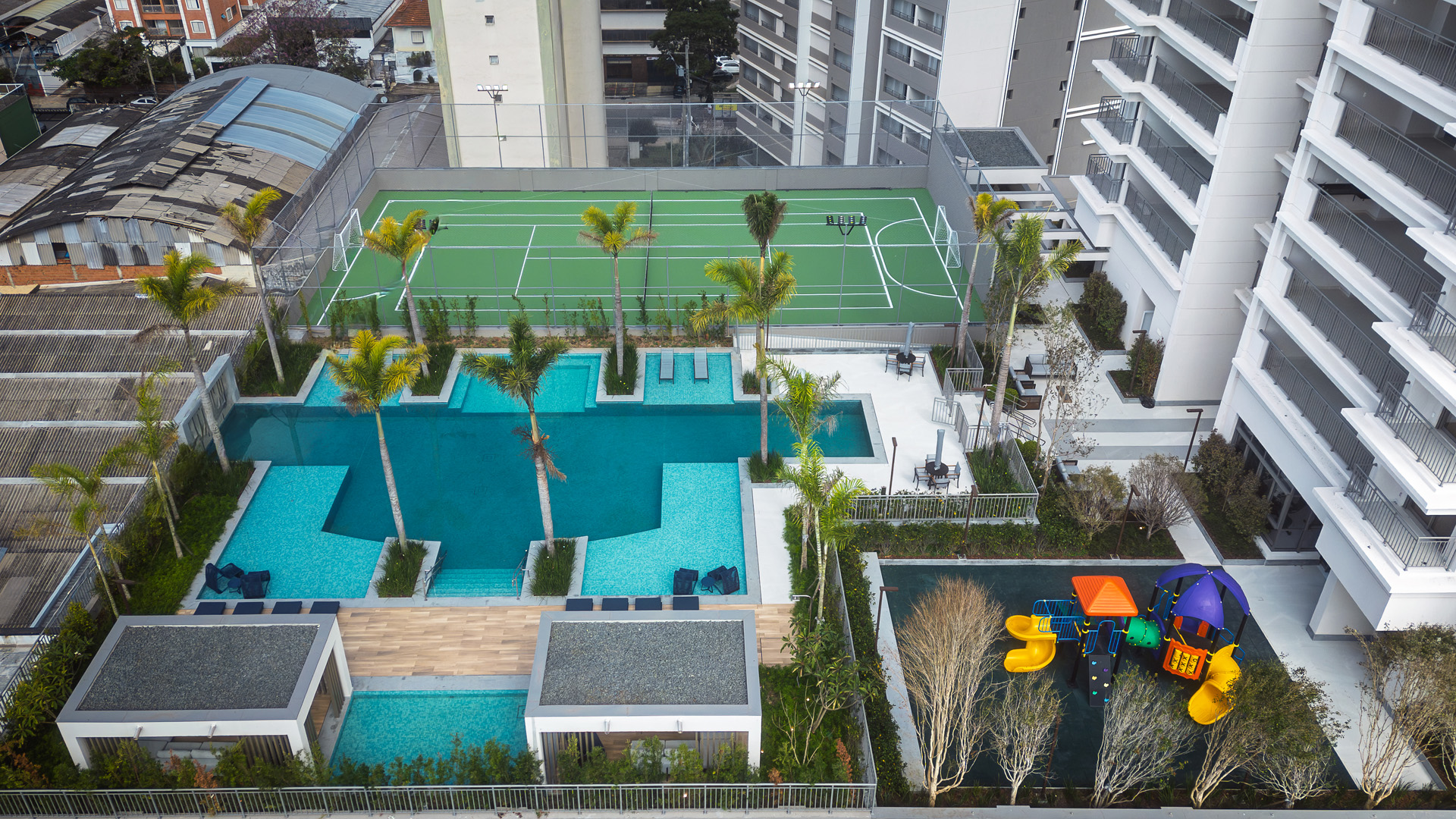 Área de lazer do Green View Residence