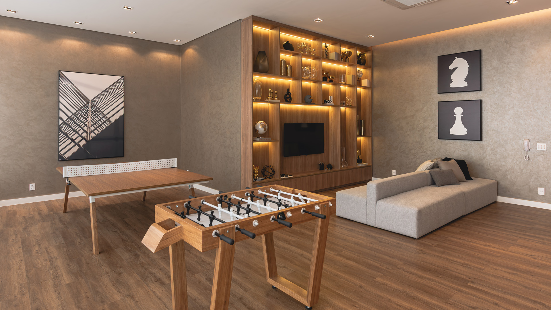 Salão de jogos do Green View Residence