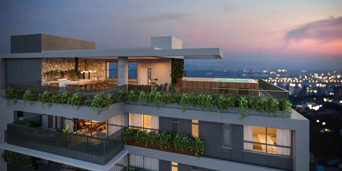 Duplex superior de 426 m² do Biotique Ibirapuera