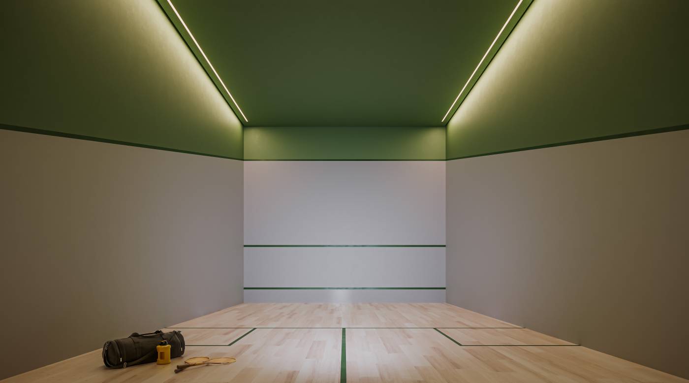 Quadra de squash do Biotique Ibirapuera