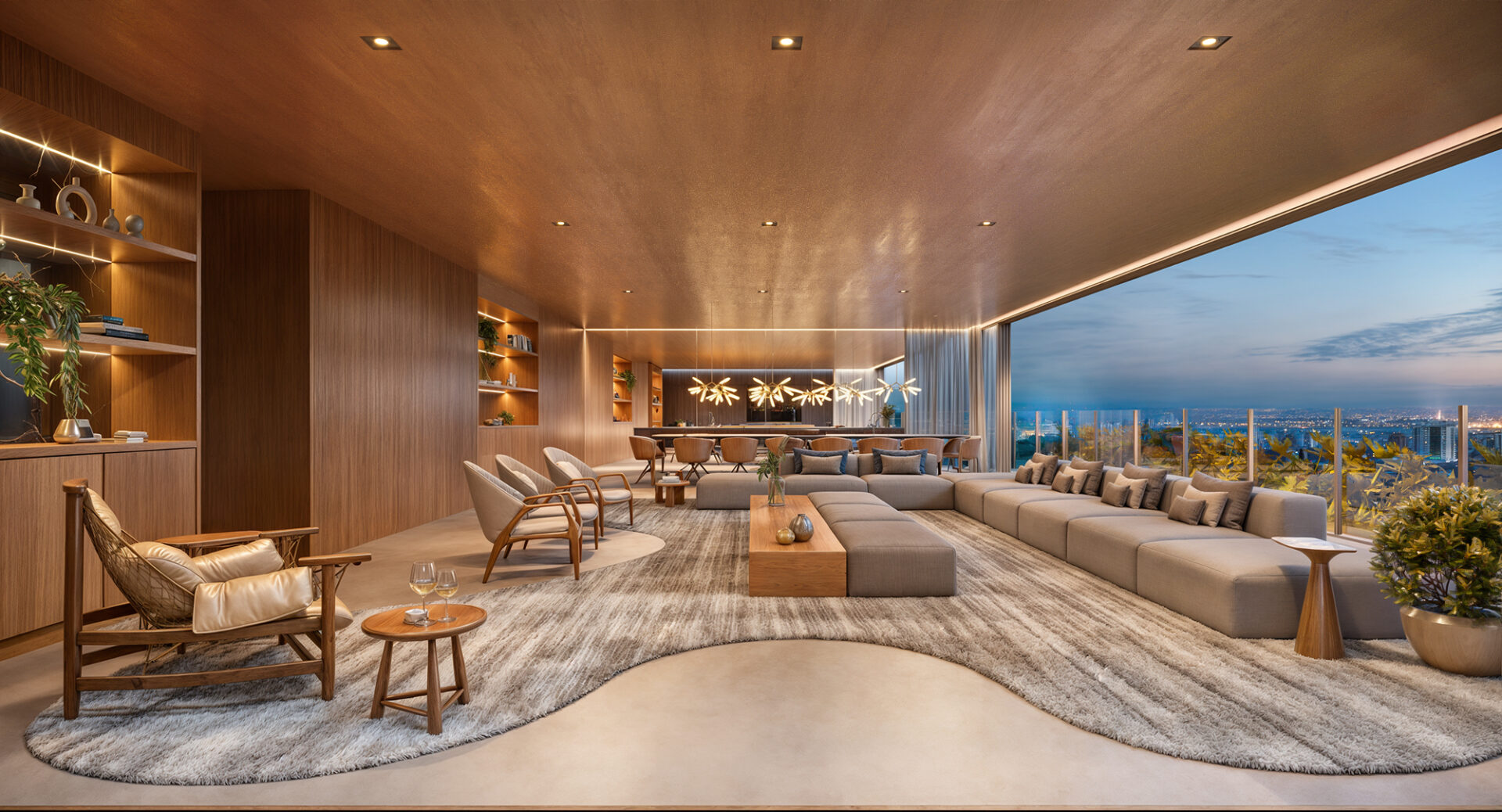 - Apartamento 453m²- Living do Vista Parque Ibirapuera