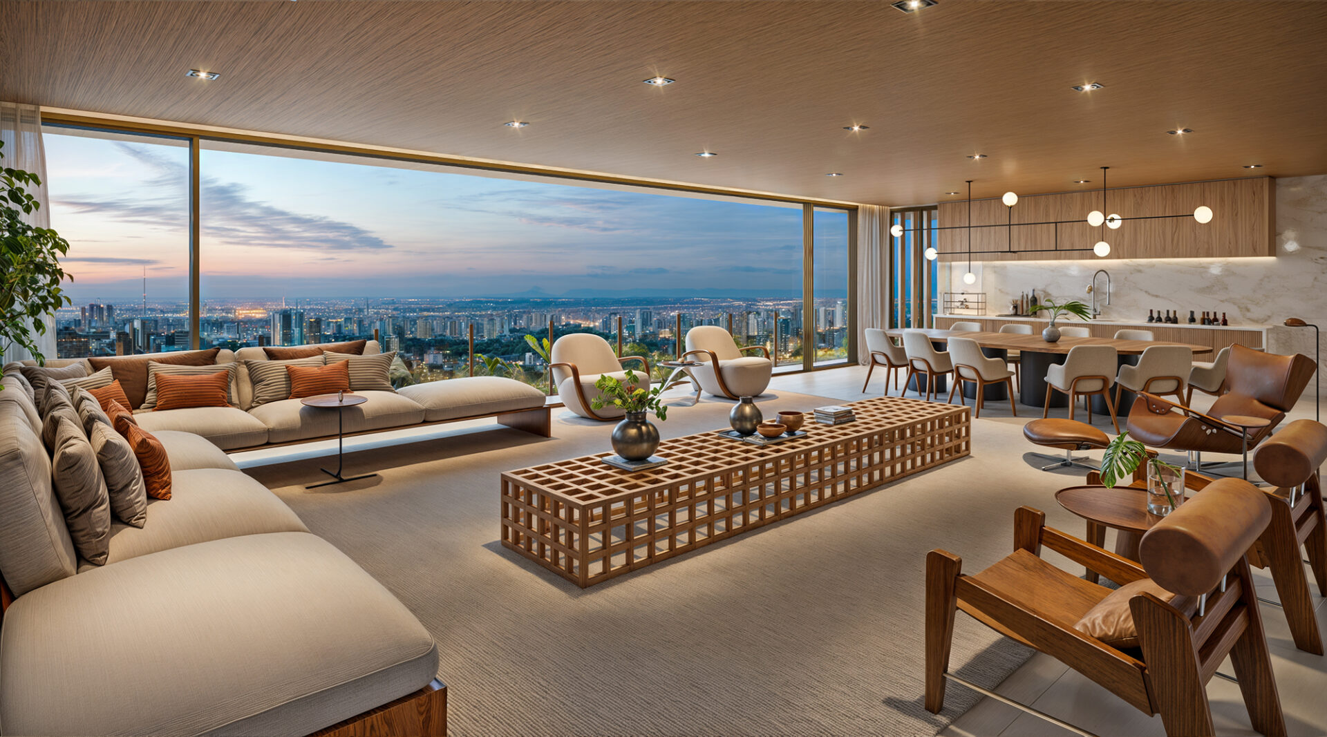 - Apartamento 373m²- Living do Vista Parque Ibirapuera