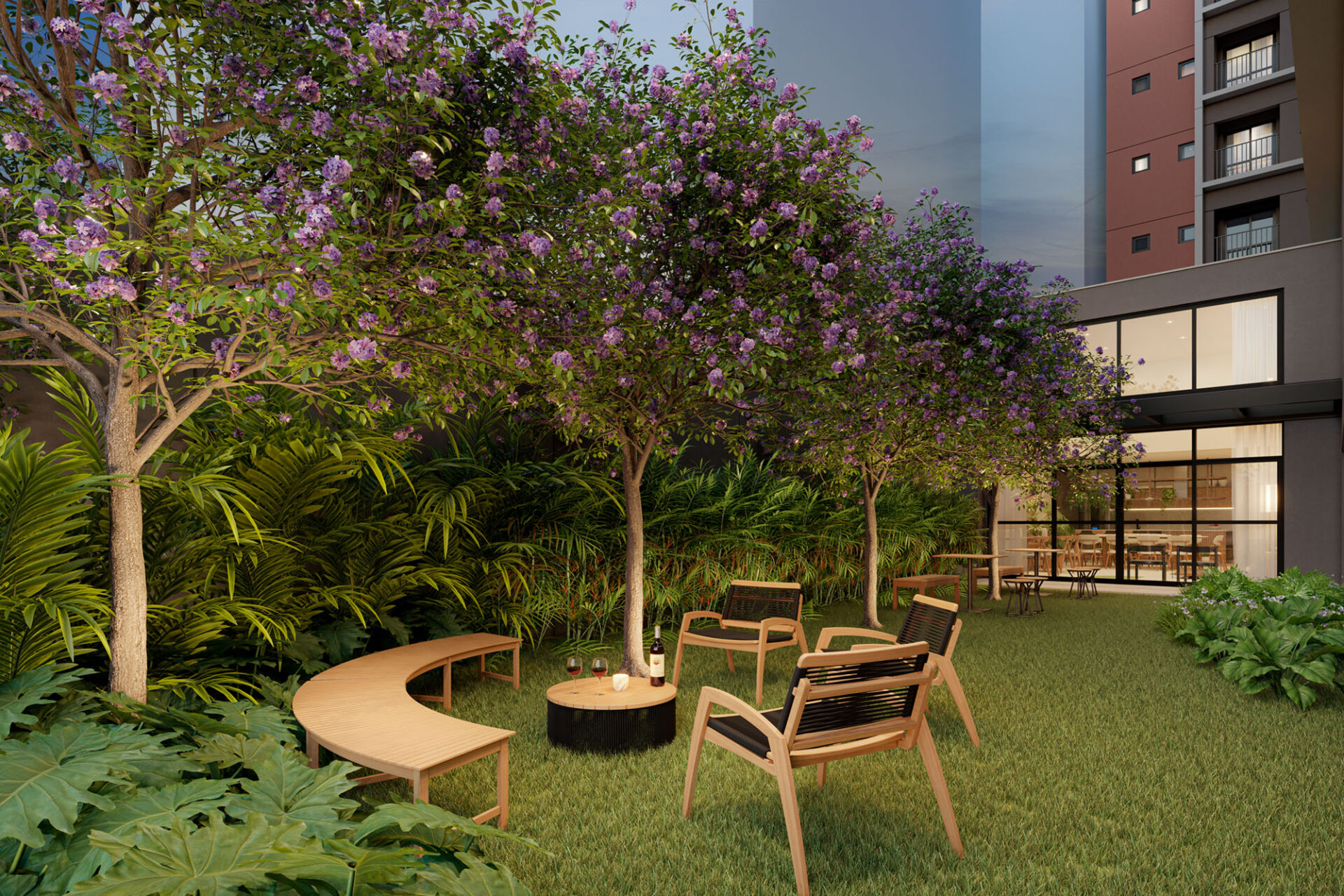 Lounge Externo do Joá Pinheiros