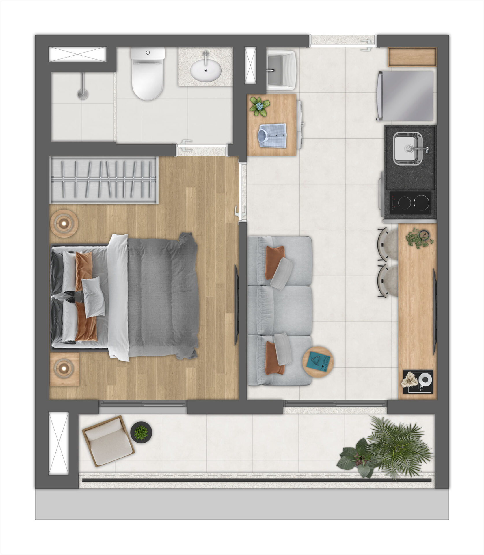Planta 1 dorm · 29 m²