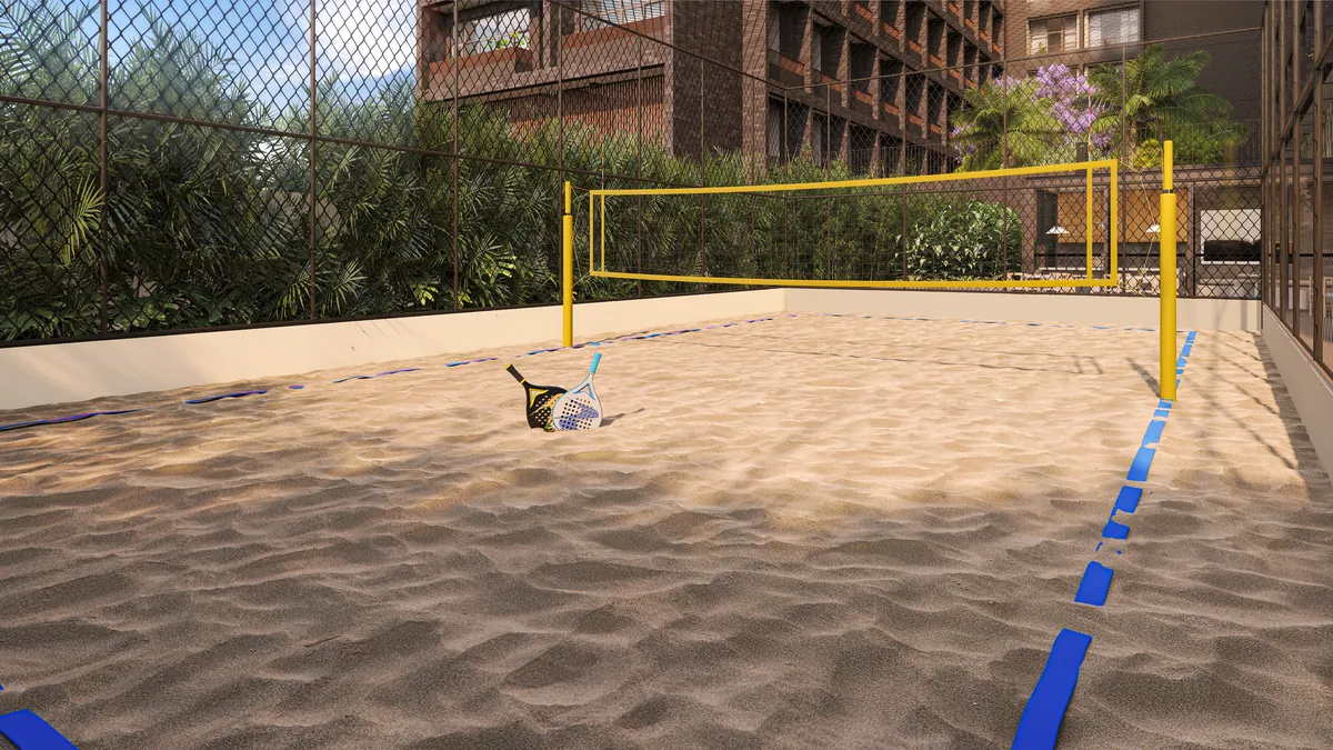 Quadra de Beach Tennis do Moma Moema