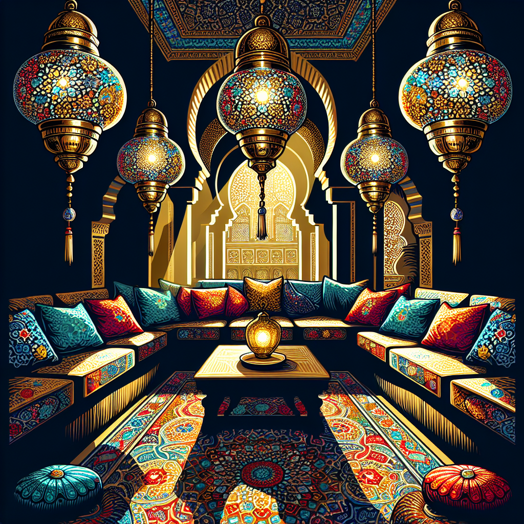 Illustration de l'article : Décoration marocaine chic : Élégance et charme oriental