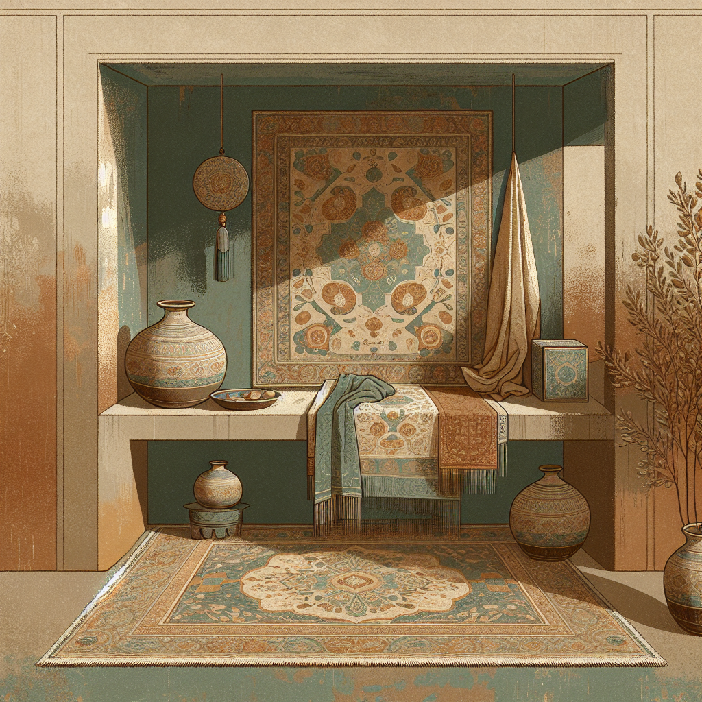 Illustration de l'article : Tapis persan en soie : Élégance et Raffinement intemporels