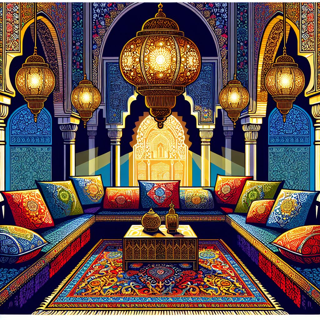 Illustration de l'article : Décoration intérieure orientale : Transformez Votre Espace Authentiquement