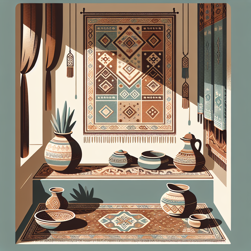 Illustration de l'article : Tapis berbère authentique aux symboles ancestraux décryptés