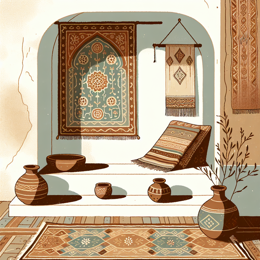 Illustration de l'article : Tapis berbère authentique aux motifs symboliques venus du Maroc