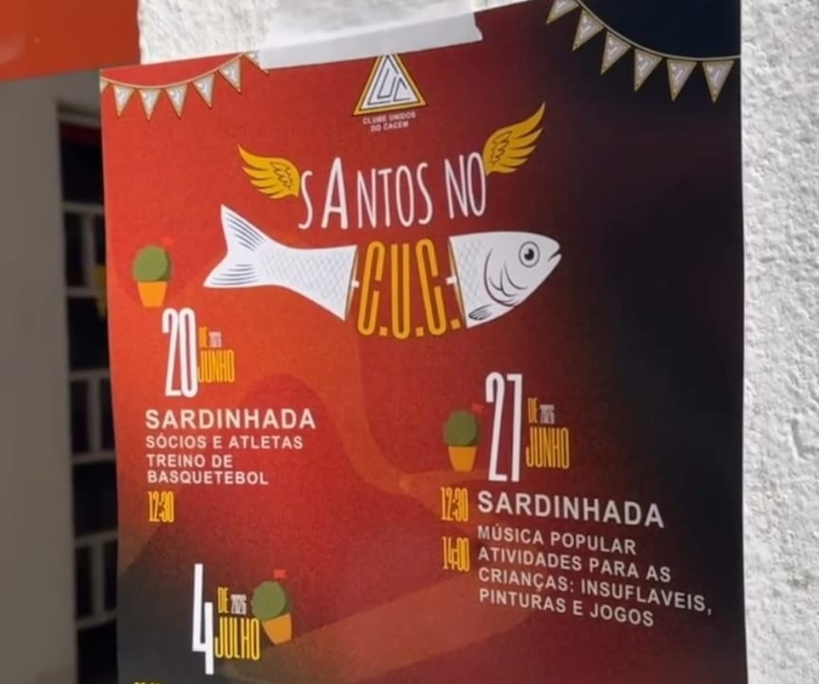 Santos no CUC: Arraial de São Pedro