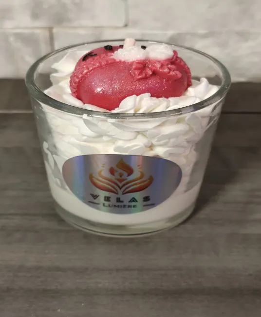 Vela Corazon Base Roja