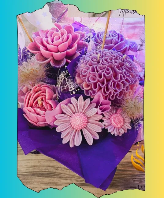 Bouquet de velas aromáticas.