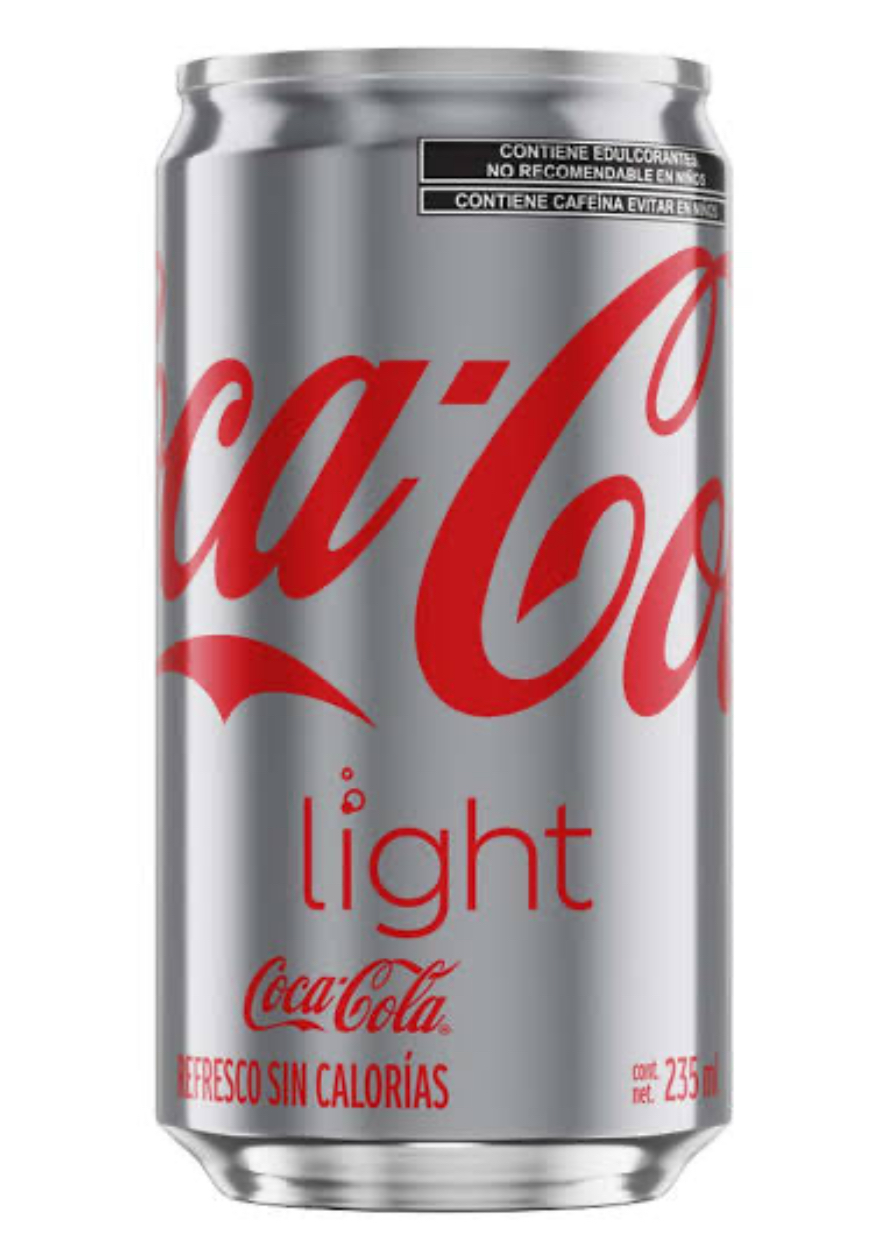 Coca cola de dieta 235ml 12 pz - 0