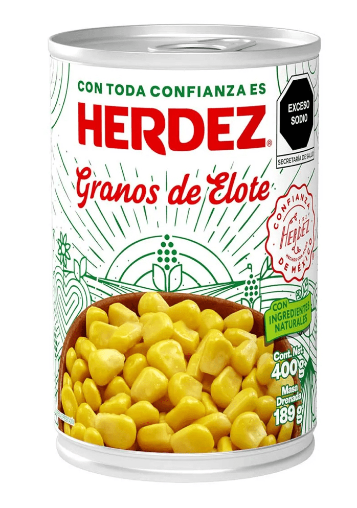 Elote amarillo en lata Herdez 400gr - 0