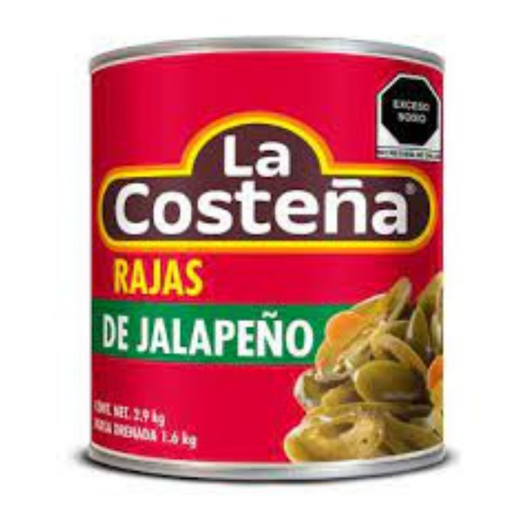 Chiles Rajas en Vinagre La Costeña 820gr - 0