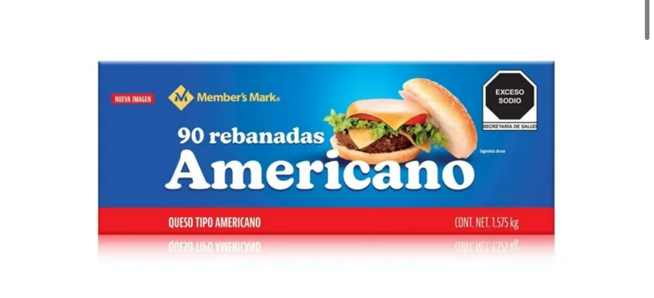 Queso Amarillo Rebanado members 1.57kg - 0