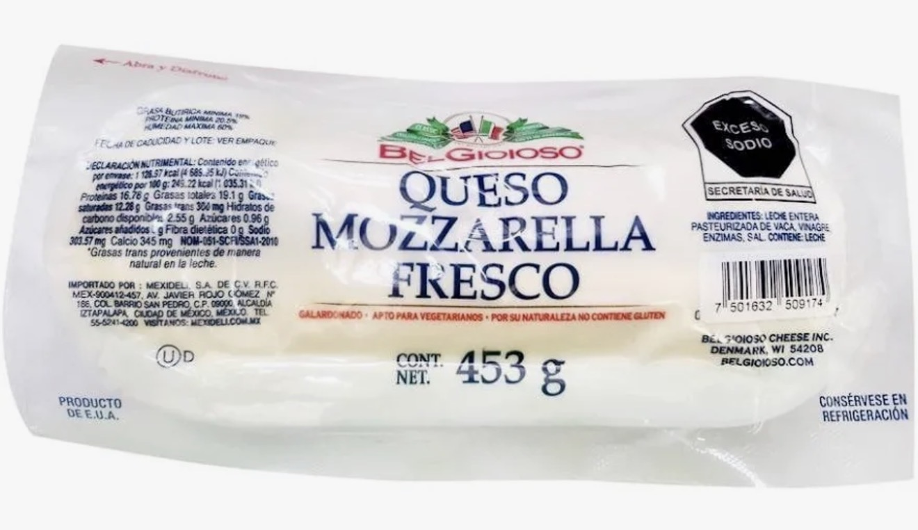 Queso Mozzarella fresco Belgoioso 456g - 0