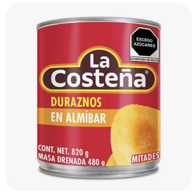 Durazno en almíbar la costeña 820g - 0