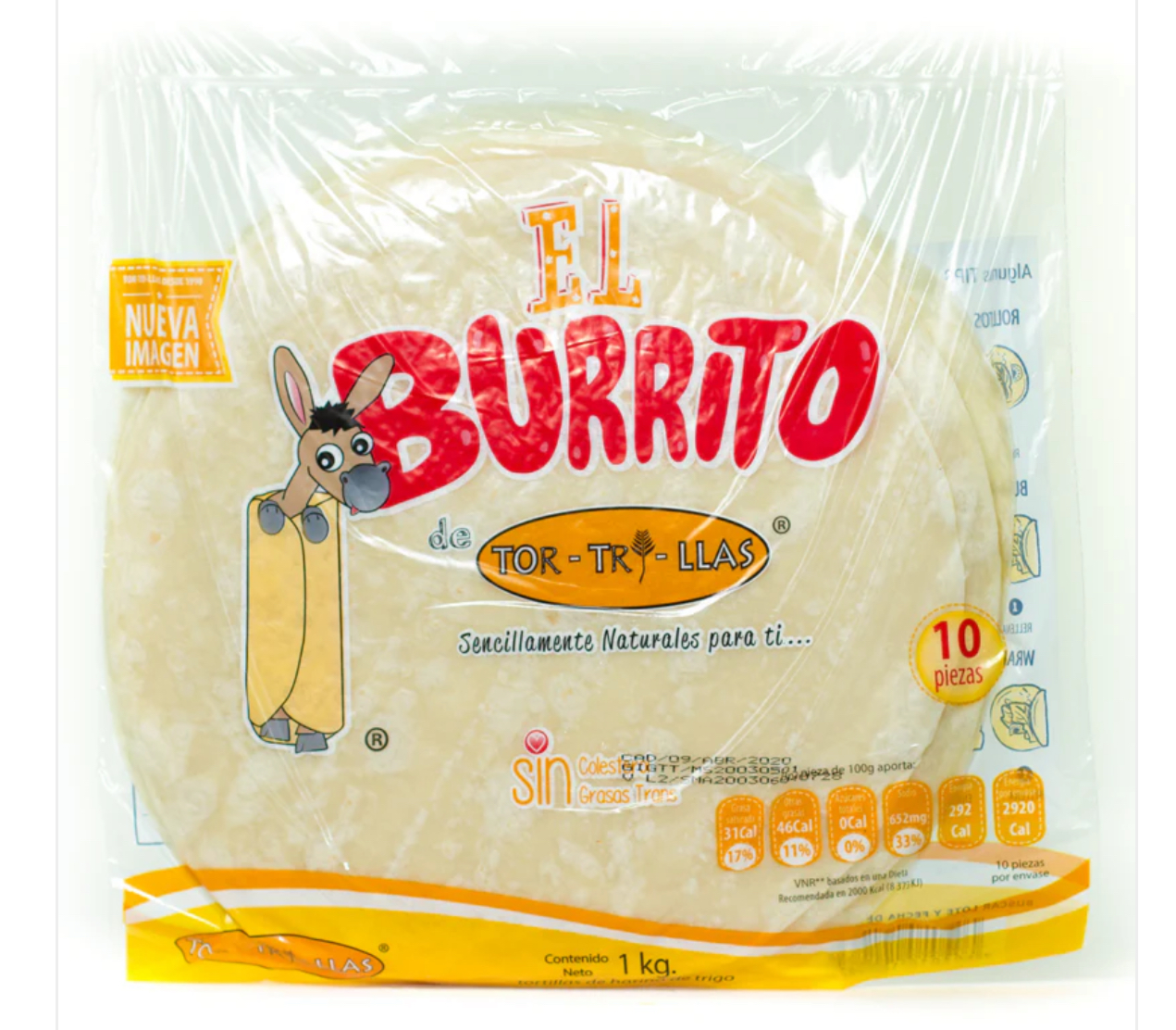 Tortilla Burrera el burrito 10 pz - 0