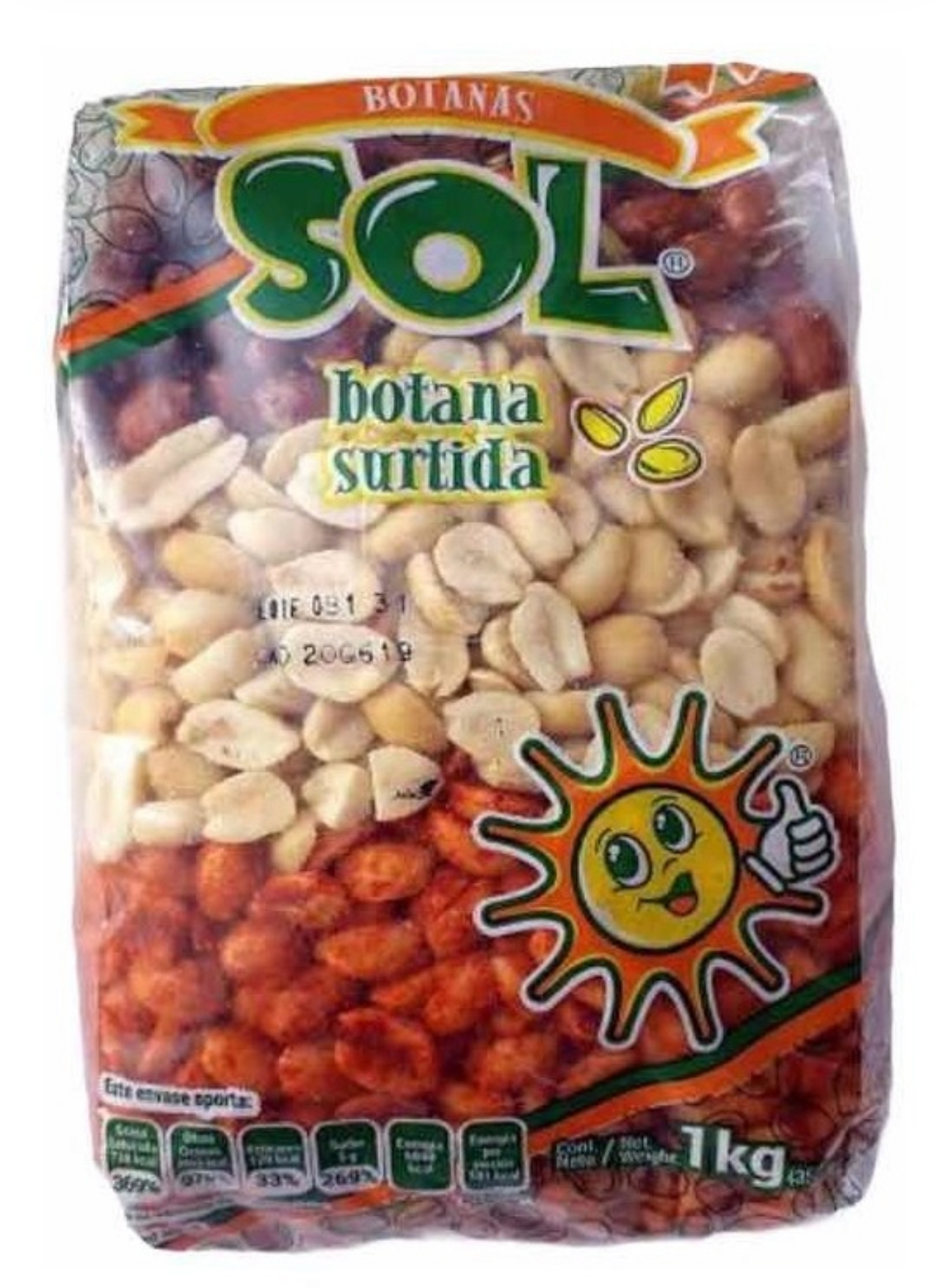Cacahuate botana surtida sol - 0