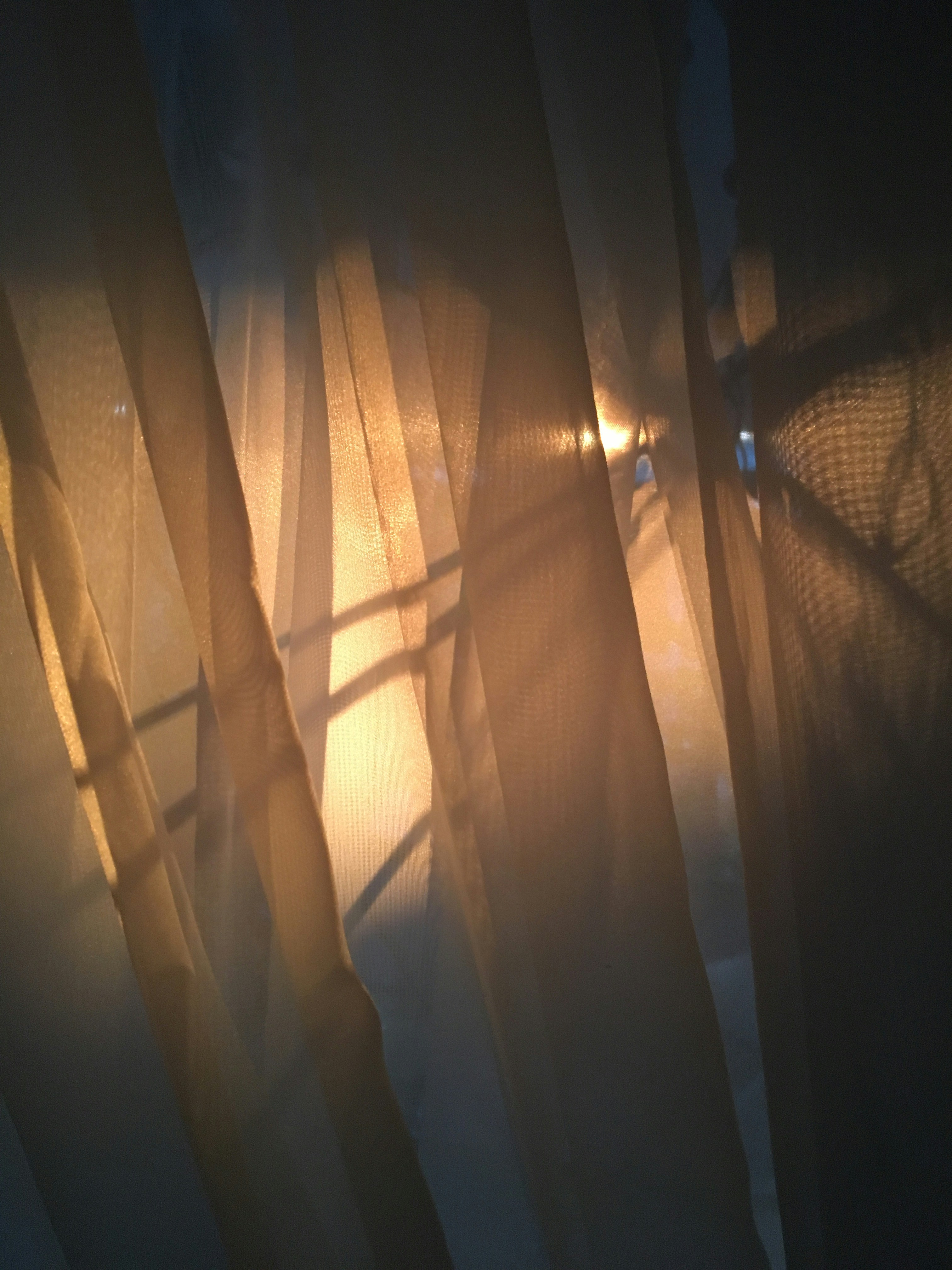 Light filtering through sheer window treatments