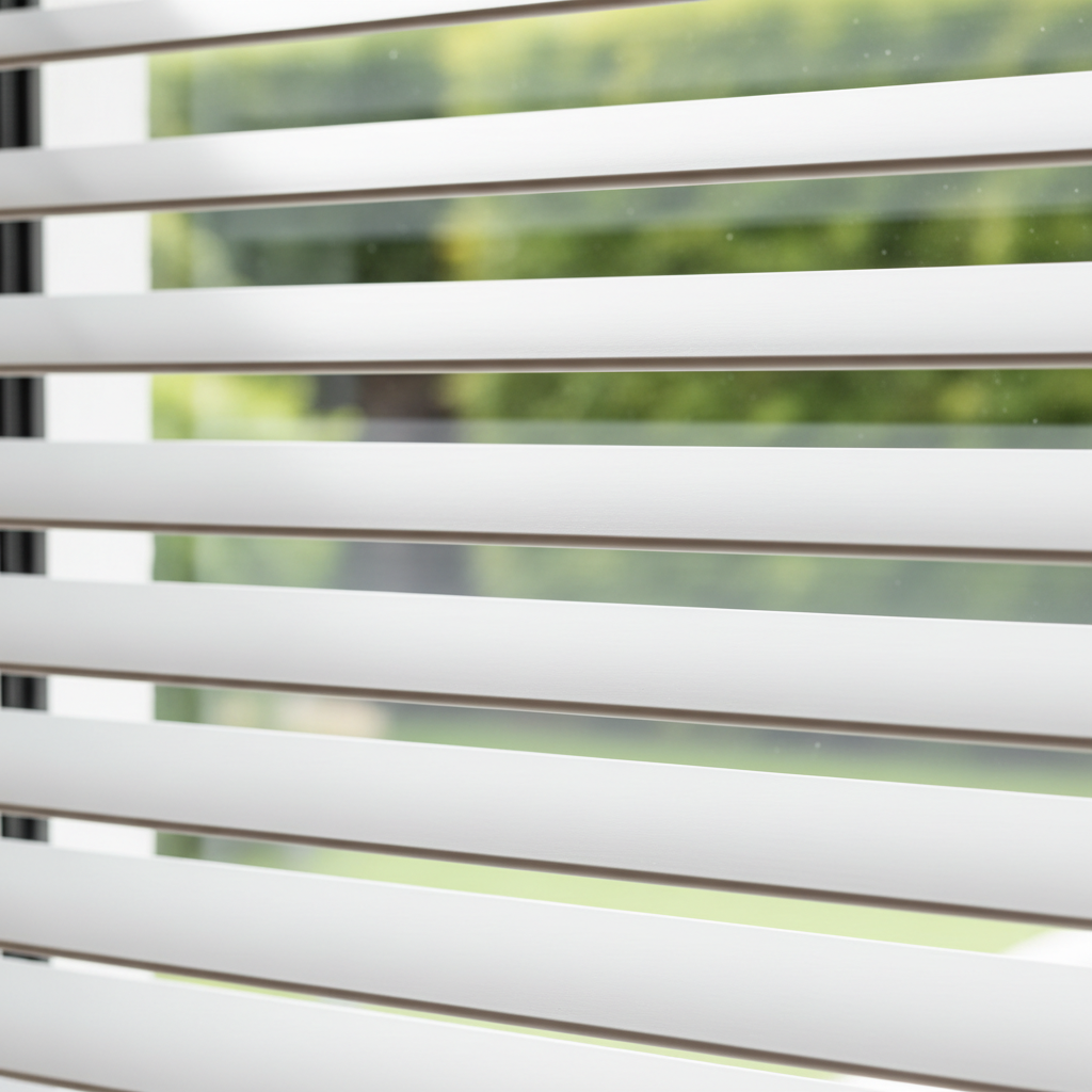 Clean well-maintained window blinds in modern home