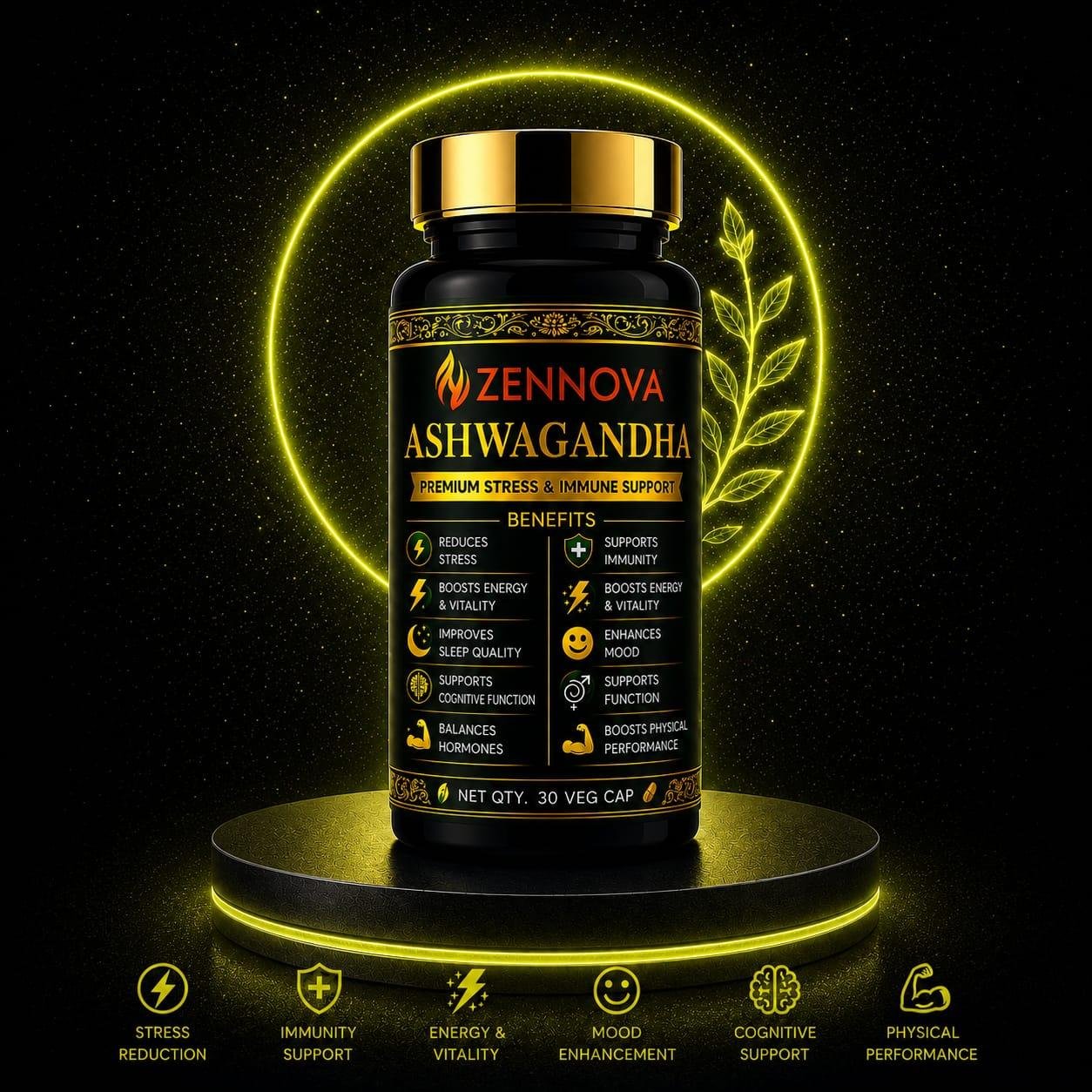 Zennova Ashwagandha – Premium Stress & Immune Support