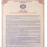 Certificate of Excellence