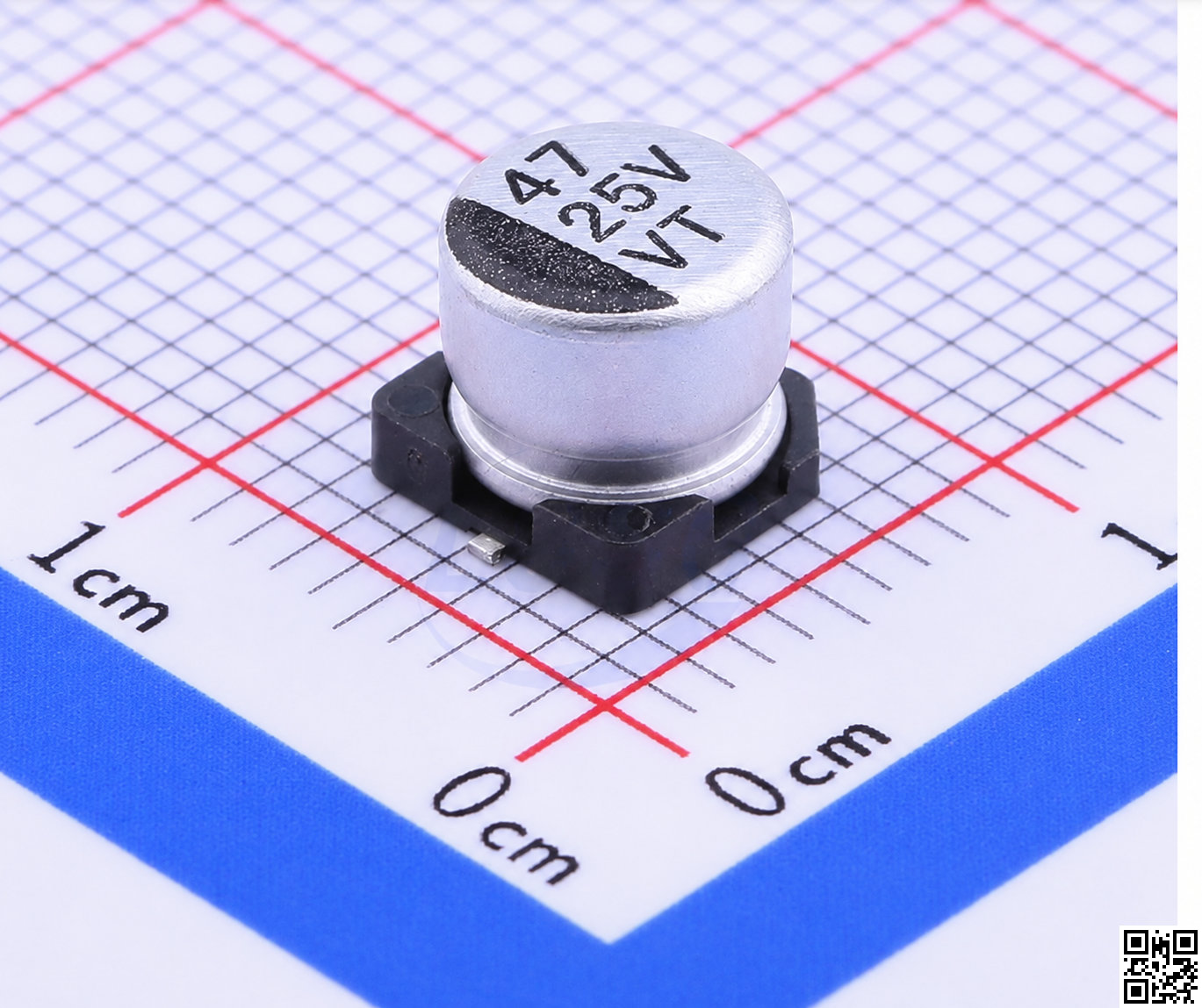 Tụ nhôm 47uF ±20% 25V SMD 6.3x5.4 