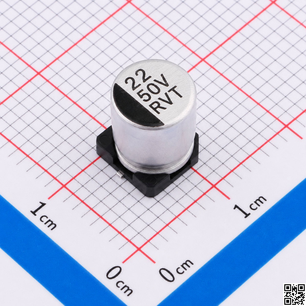 Tụ nhôm 22uF ±20% 50V SMD d6.3xl5.4 
