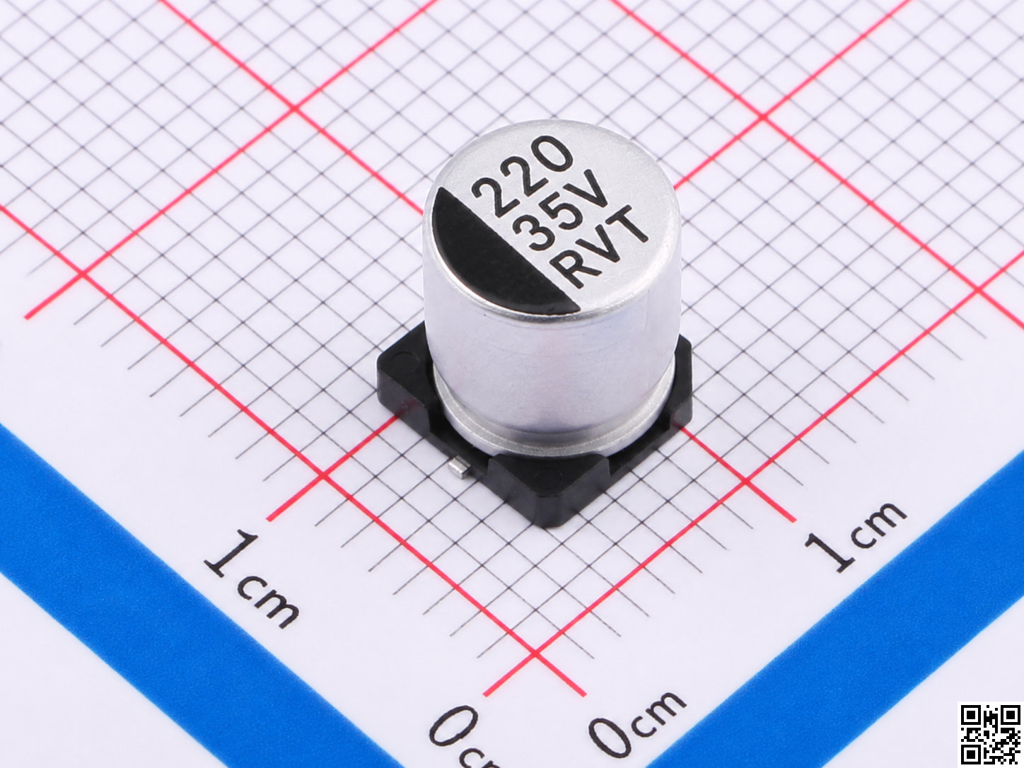 Tụ nhôm  220uF ±20% 35V SMD d8x10.2 