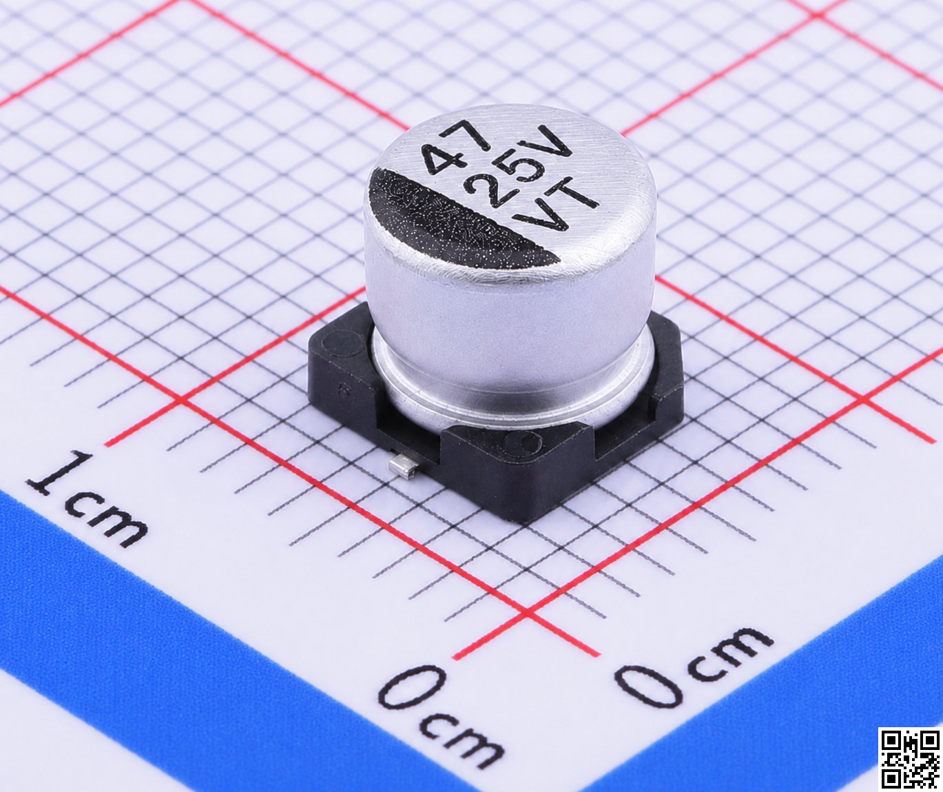 Tụ nhôm 47uF ±20% 25V SMD 6.3x5.4