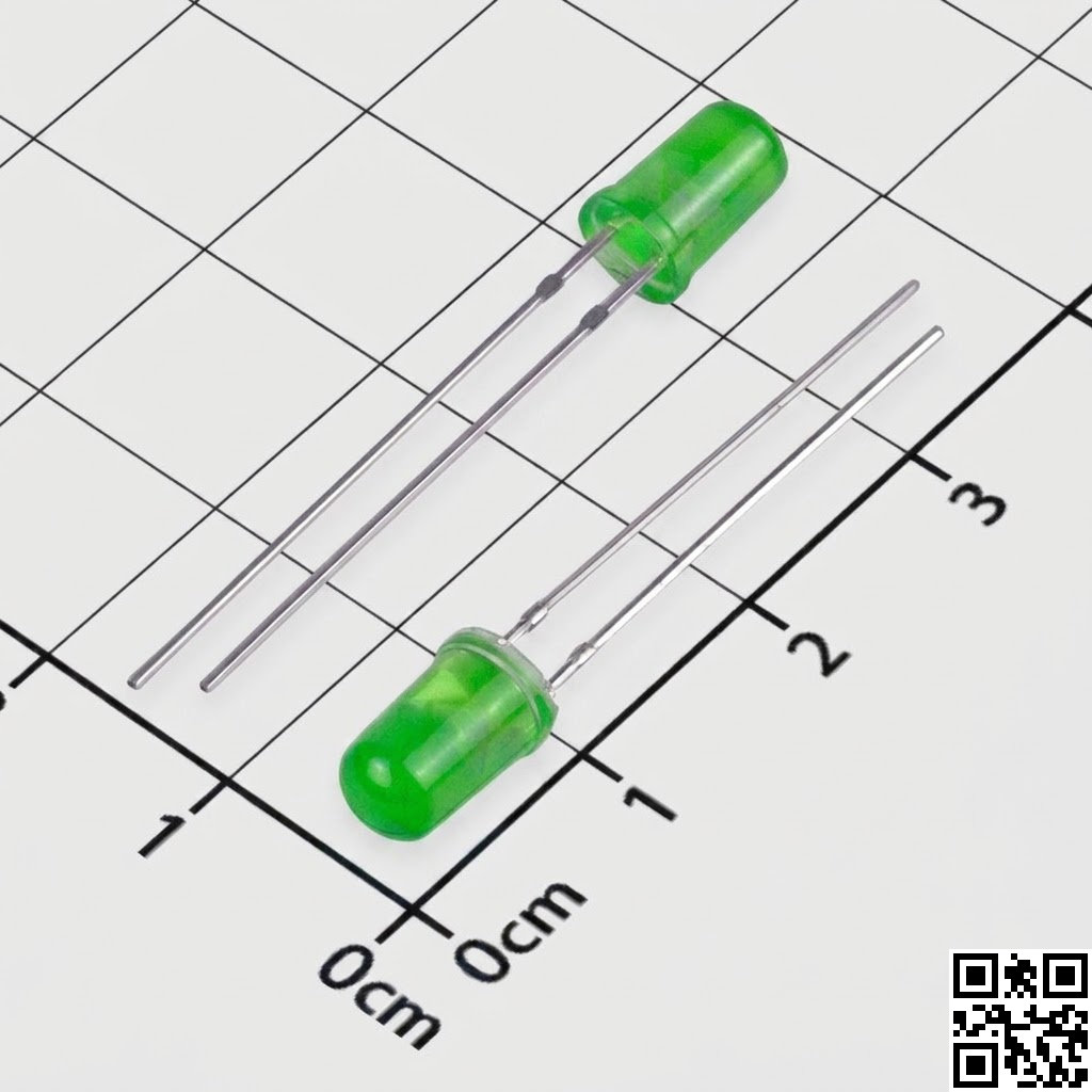 LED Xanh Lá 5mm Chân Dài