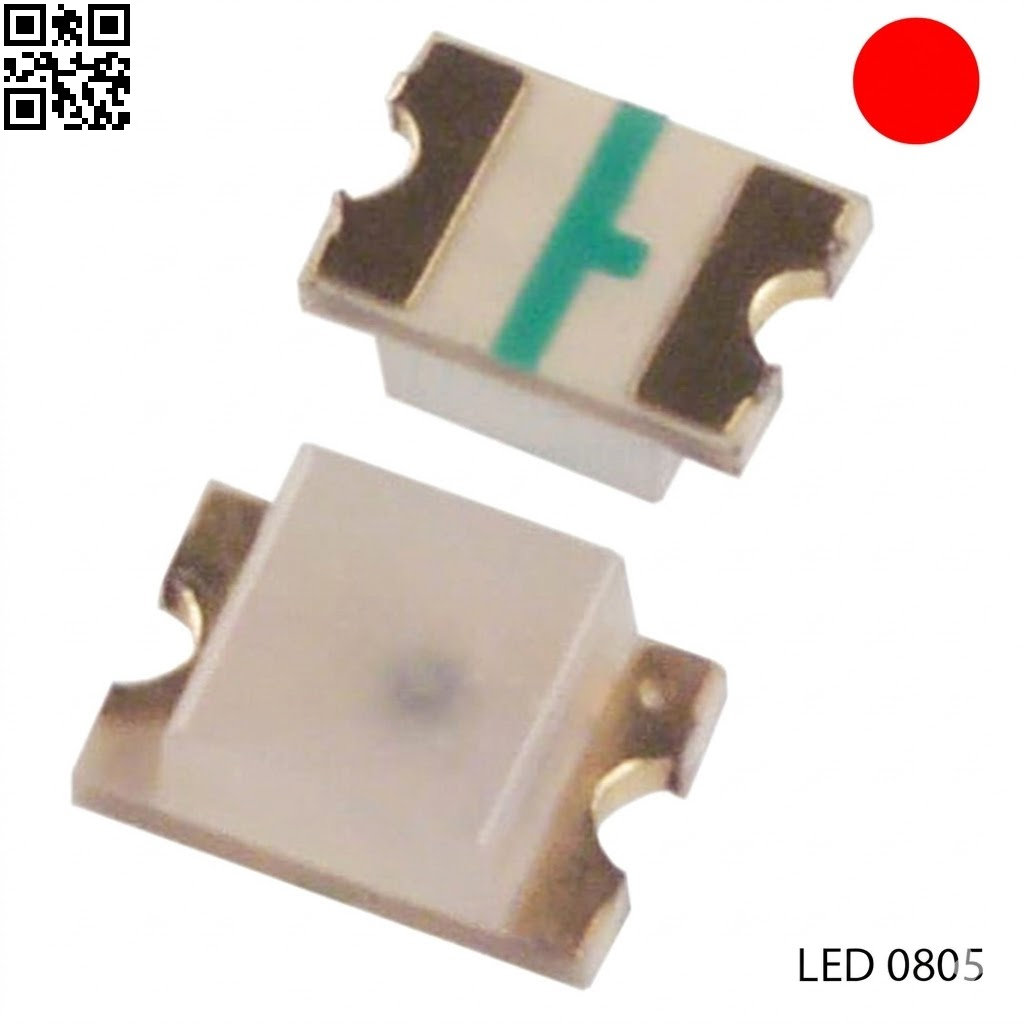 LED Đỏ 0805 Dán SMD Trong Suốt