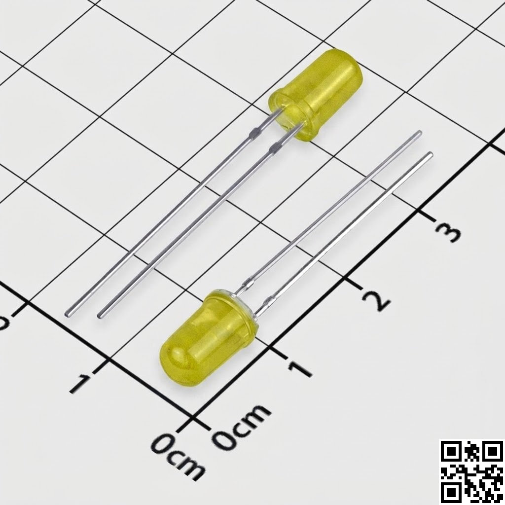 LED Vàng 5mm Chân Dài