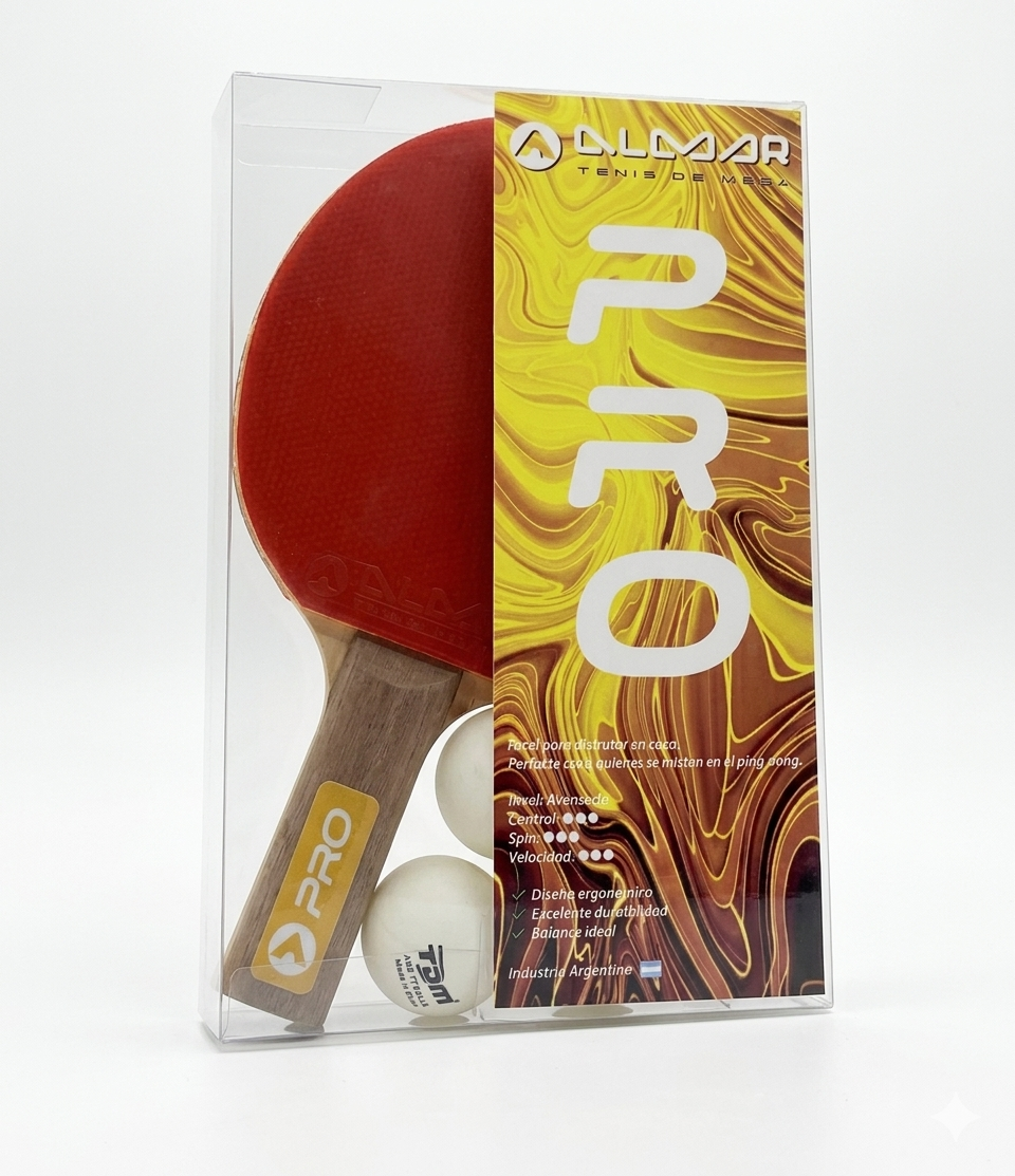 Almar PRO - Set 2 paletas + 3 pelotas