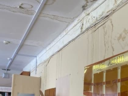 В школе 5 лет течет крыша из-за халатности властей