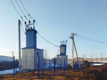 Новые очистные сооружения в селе Нагорье подключили к электросетям