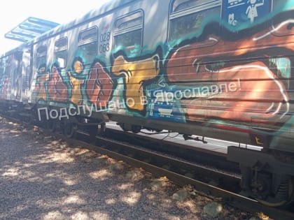 В Ярославле вандалы изрисовали вагоны поезда
