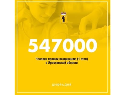 В Ярославской области вакцинировались от коронавируса около 550 тысяч жителей