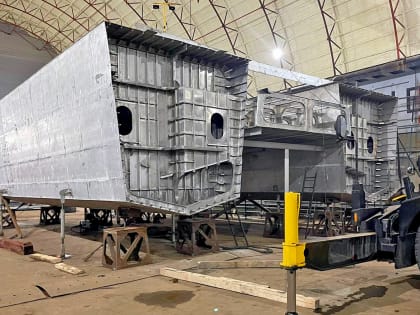 ССЗ «Вымпел» начал сборку корпуса катамарана в Иркутске