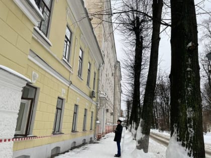 В центре Ярославля на трехлетнюю девочку упала глыба снега