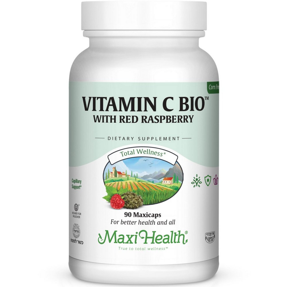 Vit C bio with raspberry 90 Front 1