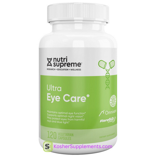 Nutri Supreme Ultra Eye Care kosher eye health supplement bottle