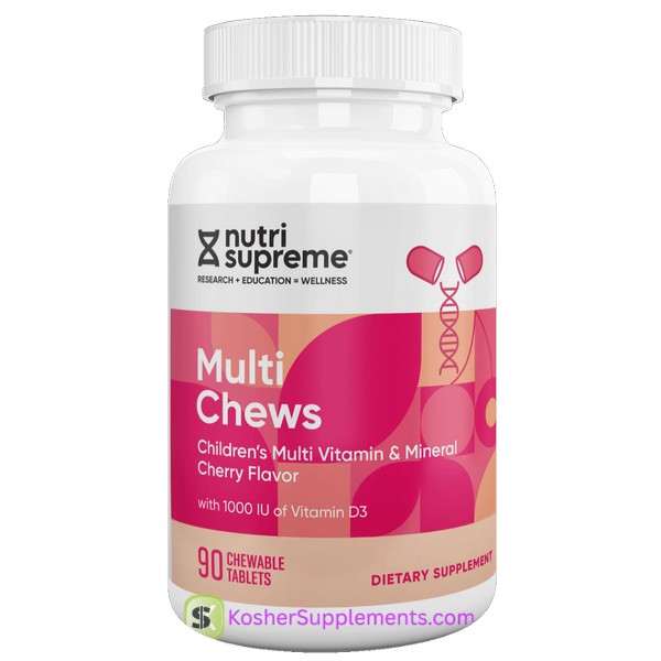 Nutri Supreme Multi Chews Cherry Flavor chewable kosher multivitamin supplement