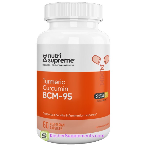 Nutri Supreme Turmeric-Curcumin BCM-95 Kosher Supplement Bottle