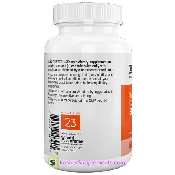 Nutri Supreme Turmeric-Curcumin BCM-95 Kosher Supplement Bottle