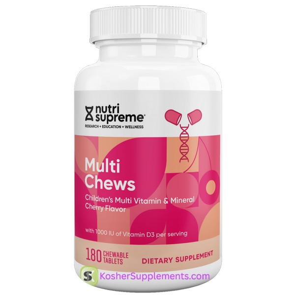 Nutri Supreme Multi Chews Cherry Flavor chewable kosher multivitamin supplement
